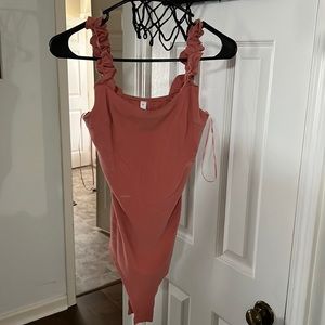 Coral body suit